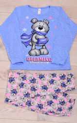 Пижама подростковая 12-102а (розовый) Тедди